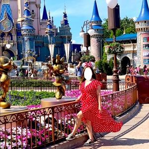 Medium Red polka dot dress